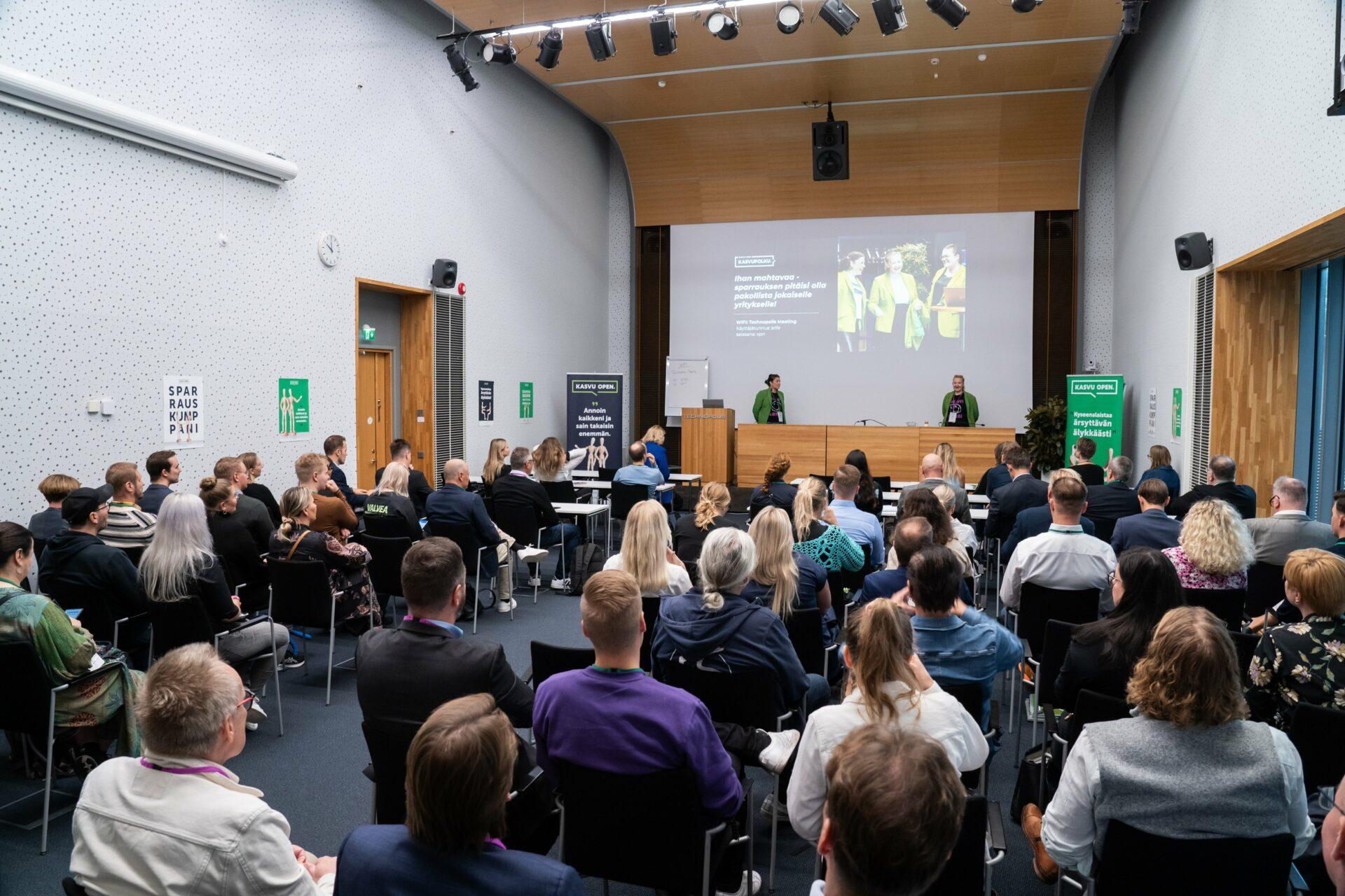 Tapahtuma käynnissä, Technopolis Tampere Yliopistonrinne.